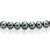 Ожерелье из черного круглого морского Таитянского жемчуга 13,1-16,3 мм. Качество высокое АА+