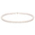 Ожерелье из  белого круглого морского жемчуга Акойя (Япония). Жемчужины 7-7,5 мм. Класс АА+