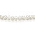 Ожерелье из белого круглого речного жемчуга класса АА+. Жемчужины 7-7,5 мм