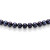Ожерелье из черного круглого речного жемчуга. Жемчужины 7,5-8 мм