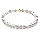 Ожерелье из белого круглого морского Австралийского жемчуга 11-13,7 мм. Качество высокое АА+