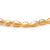 Ожерелье из золотого барочного речного жемчуга. Жемчужины 10-11 мм