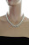 Ожерелье из серебристого морского жемчуга Акойя (Япония). Жемчужины 7,5-8 мм