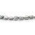 Ожерелье из серого барочного речного жемчуга. Жемчужины 6-6,5 мм