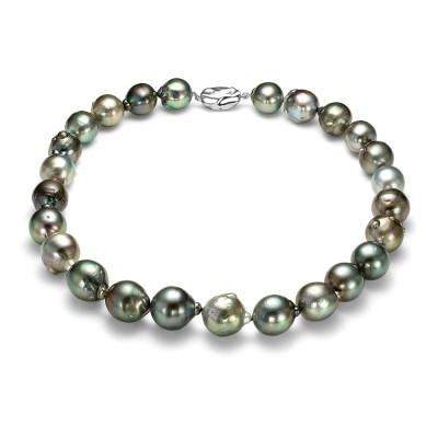 Ожерелье из морского барочного Таитянского жемчуга 12,2-14,9 мм