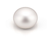 Жемчужина "пуговица" белая пресноводная 6-6,5 мм. Класс высокий