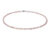 Ожерелье из розового барочного речного жемчуга класса ААА. Жемчужины 4,5 мм