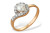 Кольцо из серебра с белой речной жемчужиной 6-6,5 мм