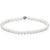 Ожерелье из белого круглого жемчуга "Эдисон" класса ААА. Жемчужины 9-11 мм