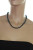 Ожерелье из черного круглого морского жемчуга Акойя (Япония). Жемчужины 5,5-6 мм