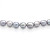 Ожерелье из серого рисообразного жемчуга. Жемчужины 10-11 мм