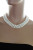 Ожерелье 3-рядное из белого рисообразного речного жемчуга. Жемчужины 6,5-7 мм