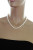 Ожерелье из белого круглого речного жемчуга. Жемчужины 7-7,5 мм