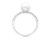 Кольцо из серебра с белой речной жемчужиной 7-7,5 мм