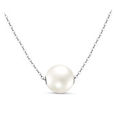 Цепочка из золота с белой морской Австралийской жемчужиной 12-12,5 мм. Длина 42 см