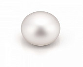 Жемчужина "пуговица" белая пресноводная 7,5-8 мм. Класс высокий